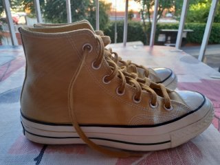 Zapatillas Converse Altas mostaza/blanco,Chuck 70.