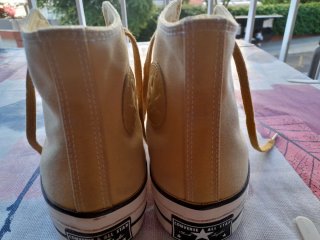 Zapatillas Converse Altas mostaza/blanco,Chuck 70.