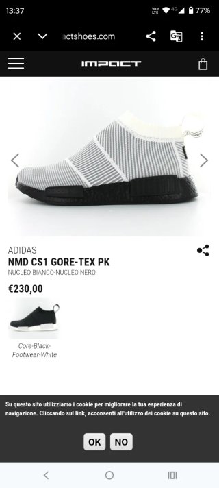 Scarpe Adidas Beige/Grigio Gore-Tex