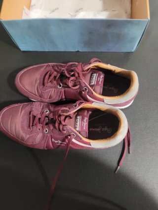 Zapatillas Pepe Jeans Burdeos/Marrón Talla 43