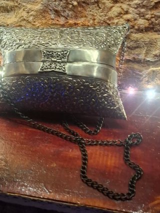 Bolso/Cartera Metálico Diseño Vintage