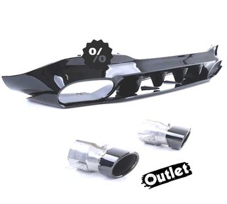 PK DIFUSOR MERCEDES CLA C118 19- AMG NEGRO BRILLO + COLAS ES