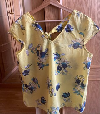 Blusa Algodón EDC Talla L Estampado Floral