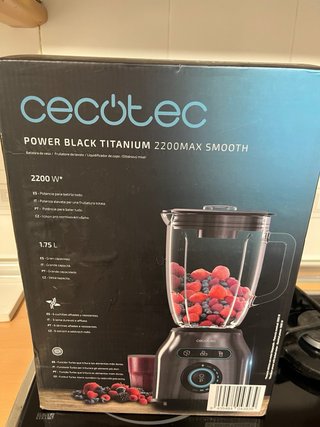 Batidora Cecotec Power Black Titanium 2200W Nueva
