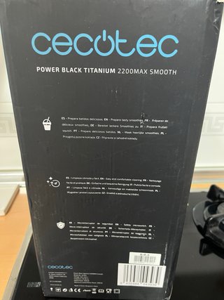 Batidora Cecotec Power Black Titanium 2200W Nueva