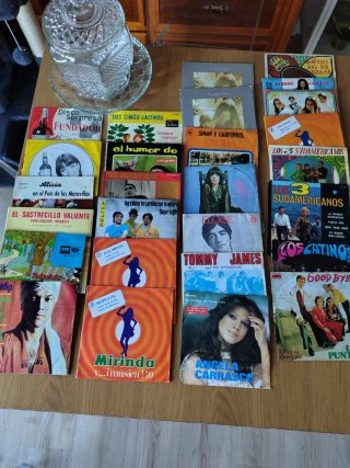 Discos de vinilo singles años 60