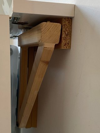 Mesa plegable blanca