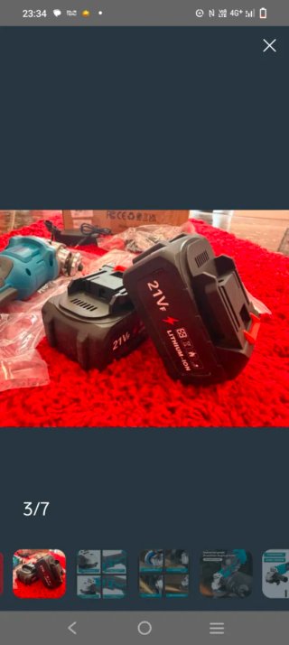 Amoladora Radial con 2 Baterías