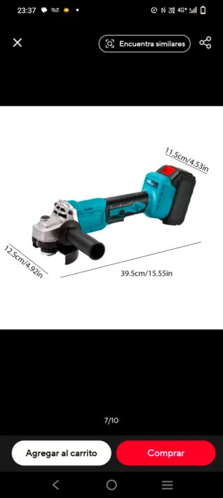 Amoladora Radial con 2 Baterías