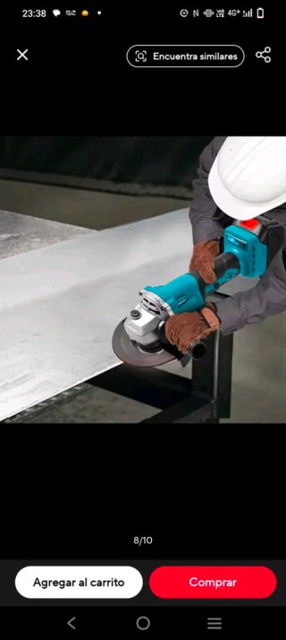 Amoladora Radial con 2 Baterías