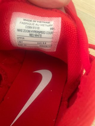 Nike Zoom T36 Nuevas Rojas Talla 36