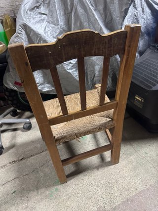 Silla de enea madera