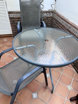 Conjunto mesa y sillas exterior