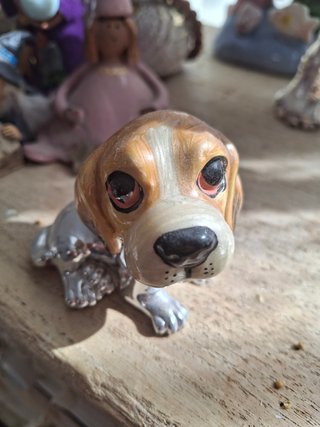 Estatuilla Perro Cocker Plateado