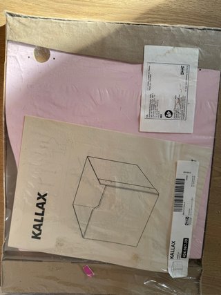 Caja KALLAX IKEA rosa