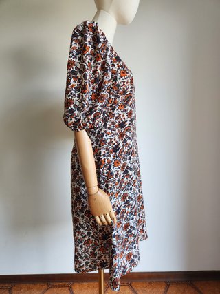 Abito corto fantasia floreale Taglia XL