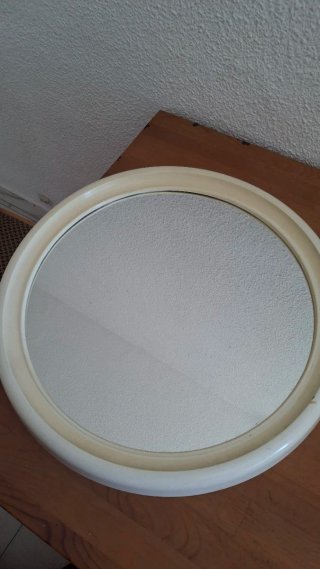 Espejo Ovalado Blanco