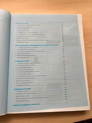 Libro de geografía de segundo de bachillerato