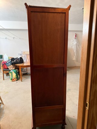 Mueble retro vitrina con 2 cajones