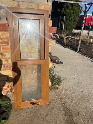 Ventana de pvc imitacion madera