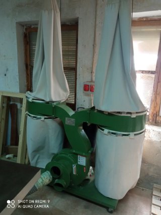 Maquina de carpintería combinada, y aspiración.
