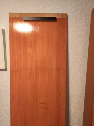 Espejo alto de madera
