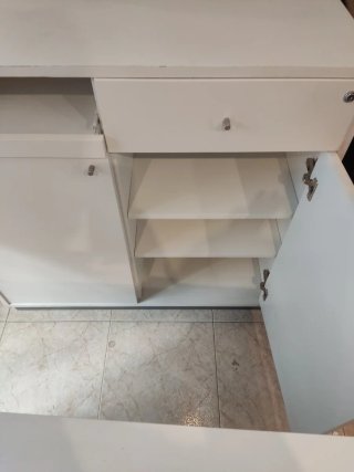 Mueble blanco 1m x 55cm x 1m