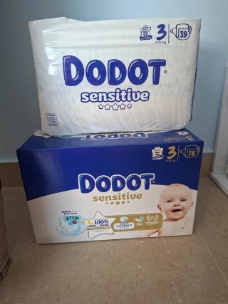 Lote Pañales Dodot Sensitive Talla 3