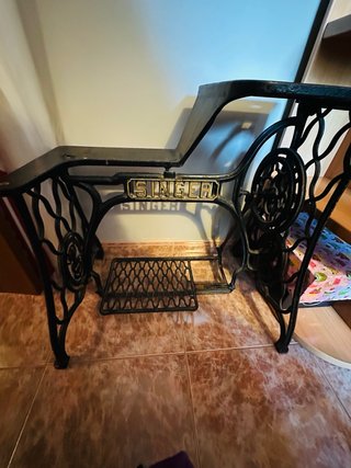 Base Máquina Coser Singer Antigua Metal