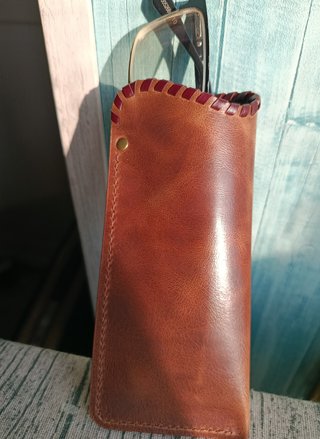 Funda para gafas de cuero