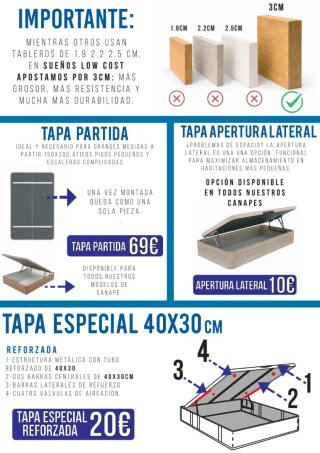 Canapé abatible madera :)