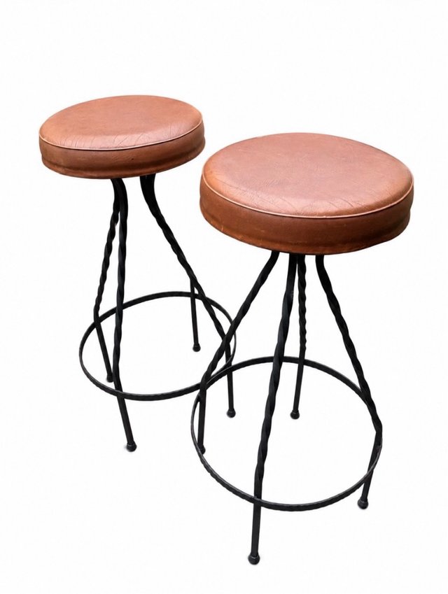 TABURETES DE FORJA VINTAGE