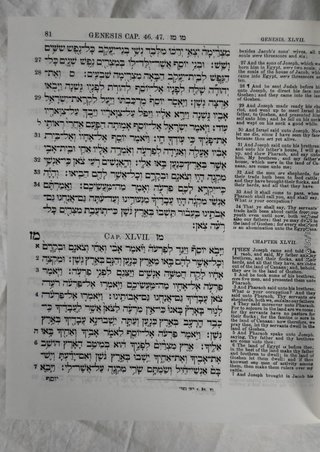 Biblia (Antiguo Testamento) en Hebreo e Ingles