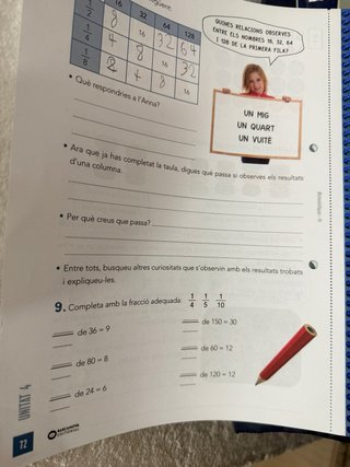 Matemàtiques, 4 Educació Primària, Programa Rao...