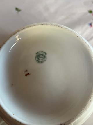 Cafetera Seltmann Weiden Porcelana Dorada
