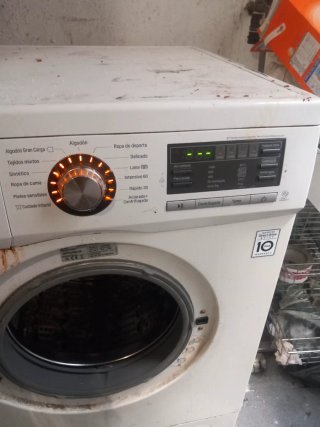 Lavadora LG Direct Drive 8kg al nevera también