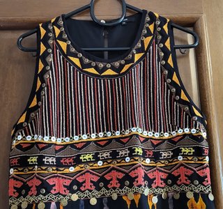 Vestito Desigual nero multicolor