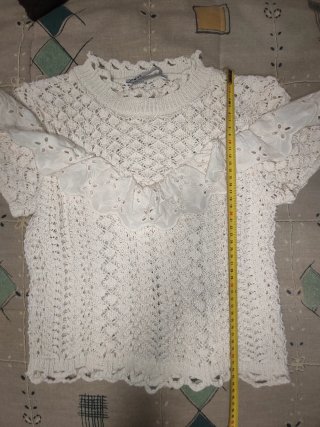 Blusa Zara manga corta punto mujer talla S
