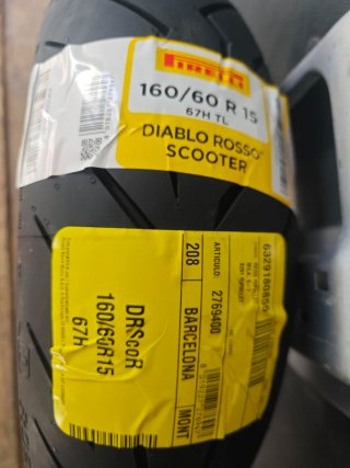 Neumático Pirelli Diablo Rosso Scooter 160/60 R15