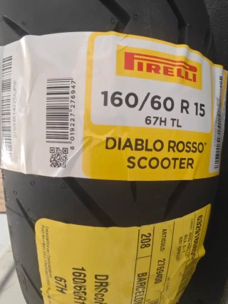 Neumático Pirelli Diablo Rosso Scooter 160/60 R15