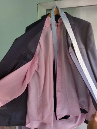Traje completo Saco, Pantalón y Camisa Talla L