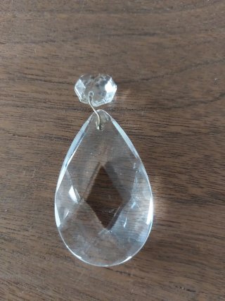 6 lágrimas de cristal facetado para lámpara araña