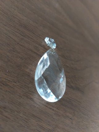 6 lágrimas de cristal facetado para lámpara araña