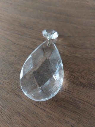 6 lágrimas de cristal facetado para lámpara araña