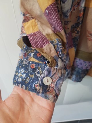 Camicia uomo vintage 90s patchwork floreale