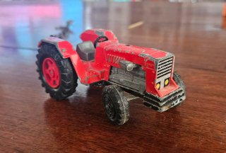 Tractor Metálico Majorette Años 80
