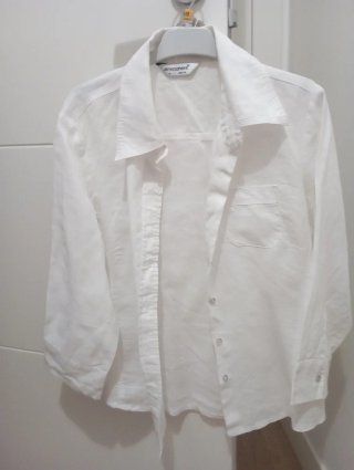 Camisa Lino Blanca Atmosphere