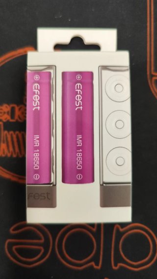 2 Efest 18650 3000mAh 35A Batteria Alta Scarica