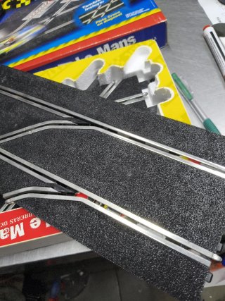 Scalextric Salida Le Mans Pista Negra Antigua
