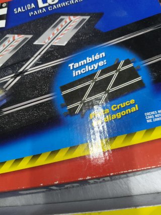 Scalextric Salida Le Mans Pista Negra Antigua
